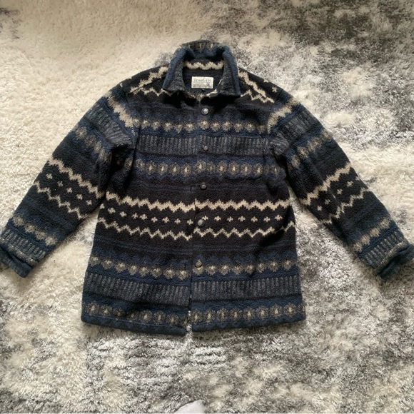 True Grit Jackets & Blazers - EUC VINTAGE TRUE GRIT BUTTON UP FLEECE JACKET